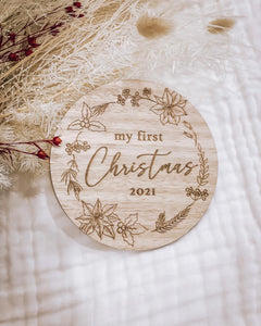 My first Christmas plaque